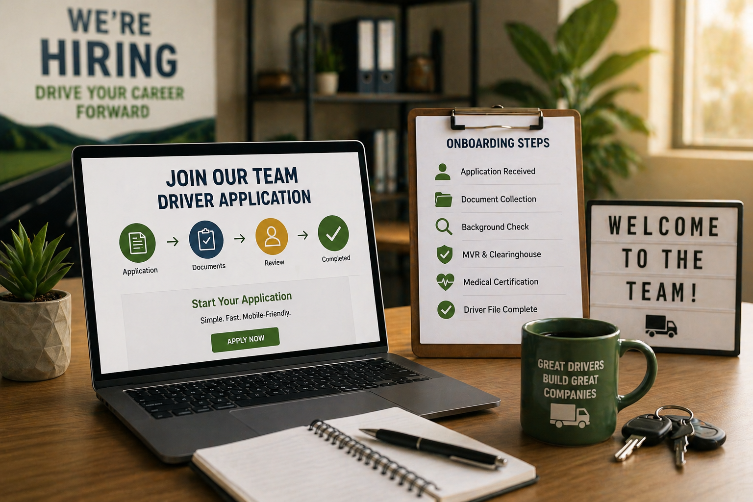 Driver Recruiting and Onboarding for Faster Hiring